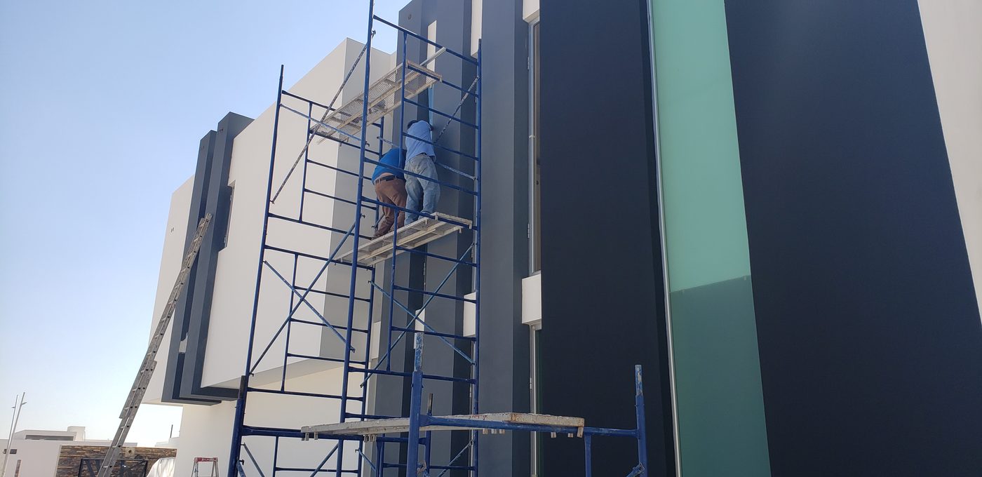 Vista panorámica de obra