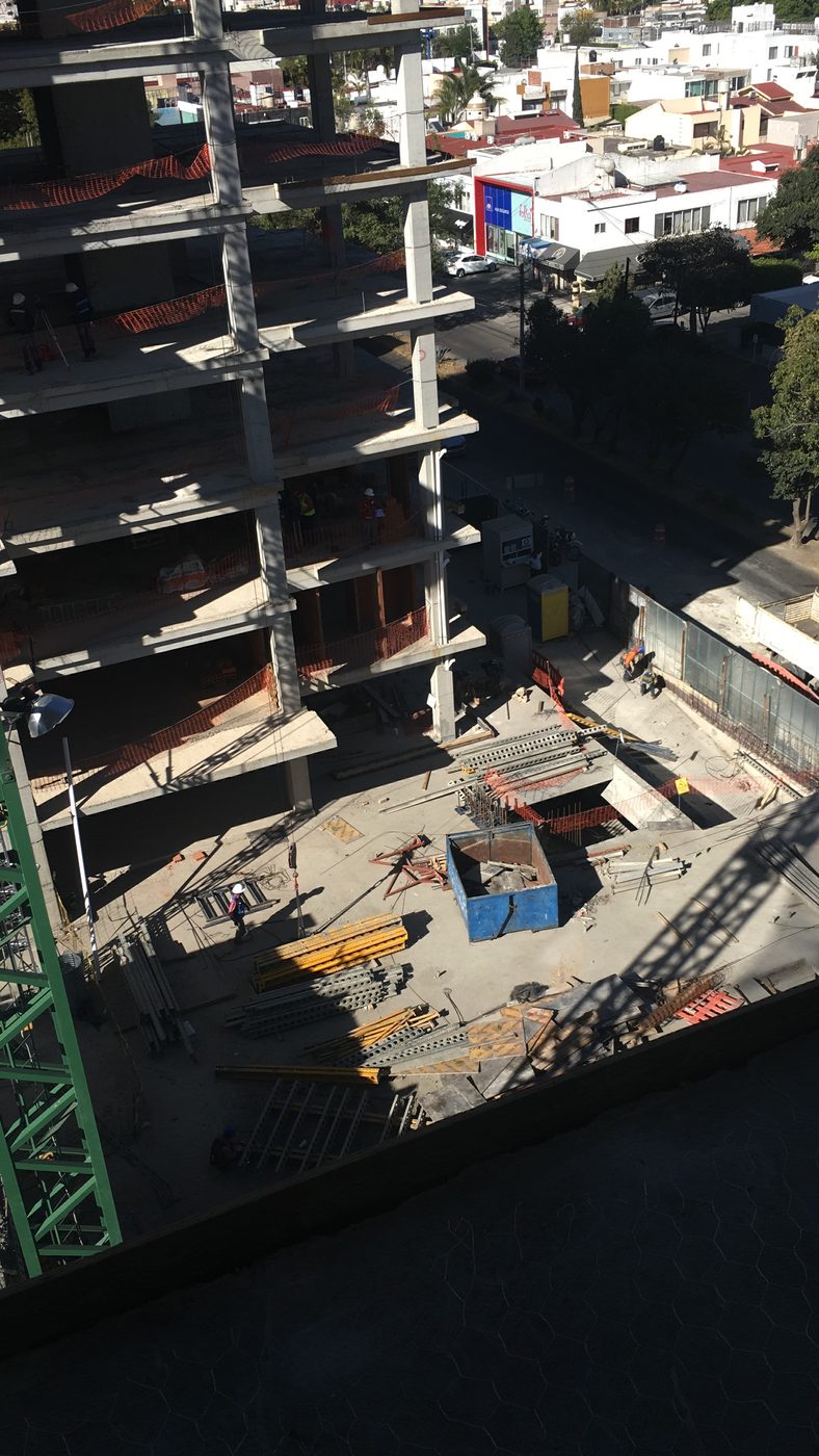 Vista aérea de obra